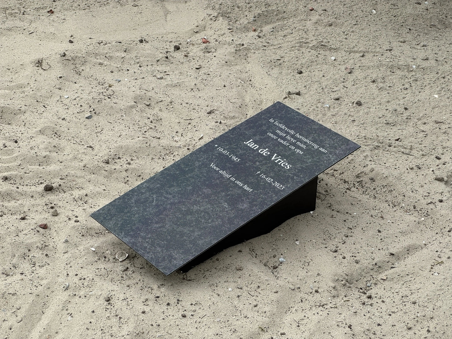 Memorus tijdelijke grafbedekking Compact Formaat (24cm x 50cm)