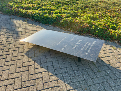 Tijdelijke grafbedekking regulier graf 70x150 cm zijkant